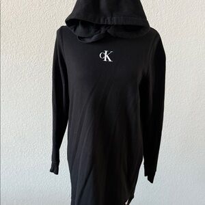 Calvin Klein Black Hooded Dress